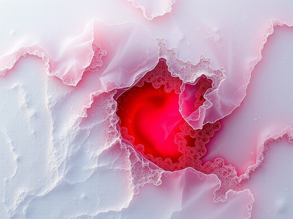 Crimson Aurora Core with Filigree Textures