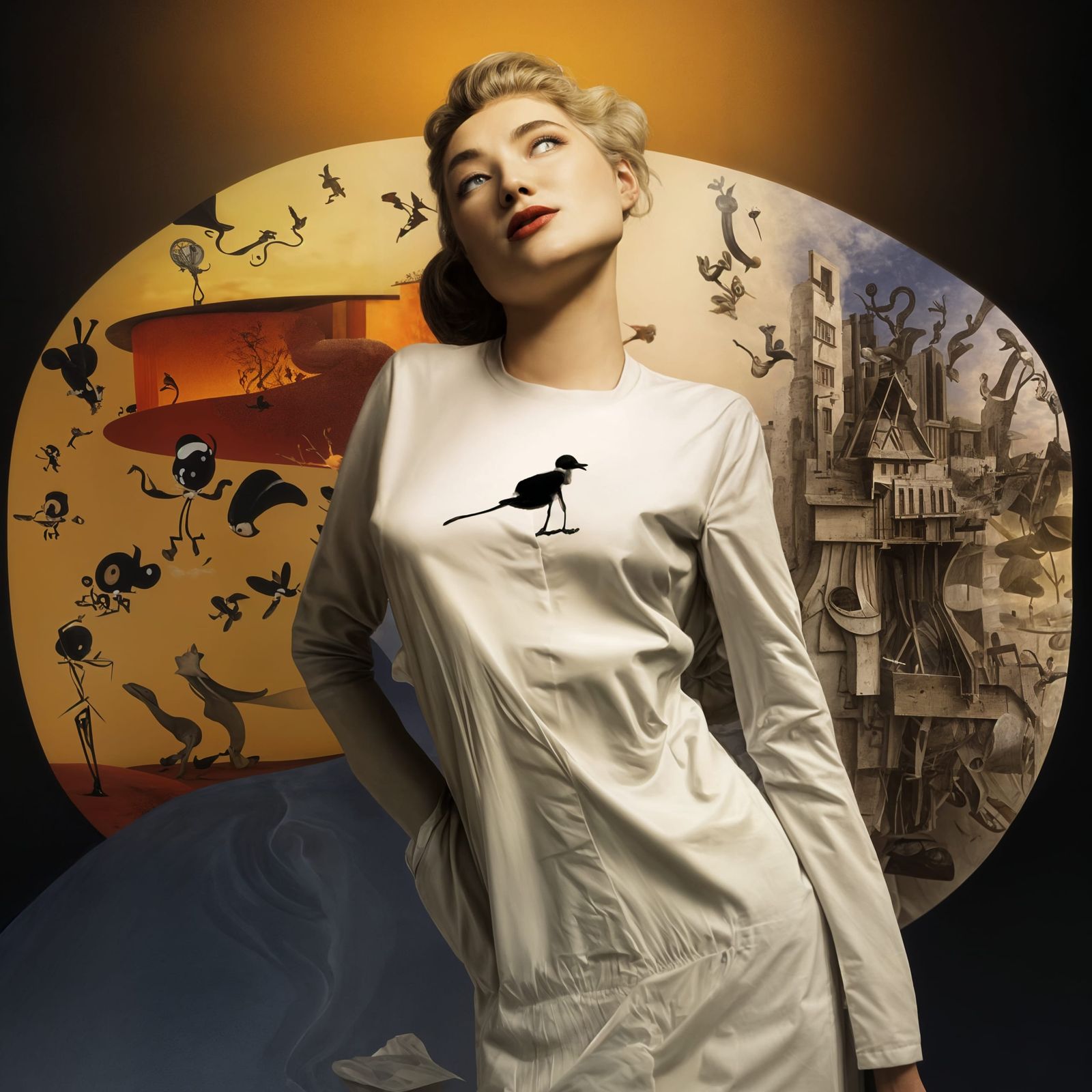 Abstract Opera Singers in Dreamlike Detailed Art