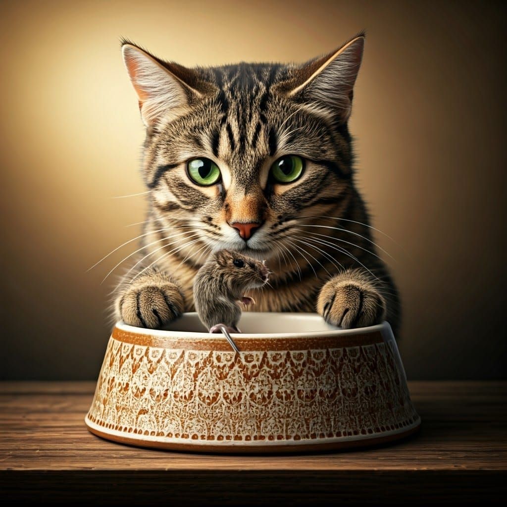 Curious Cat Surveys its Feline Domain