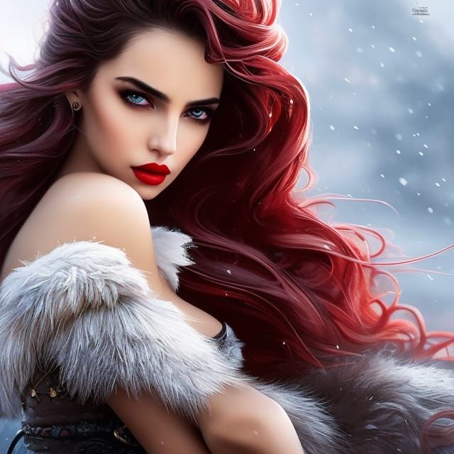 Elegant Princess Portrait in Fantasy Art Style