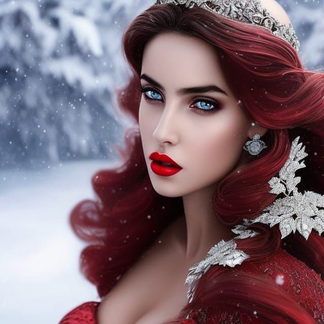 Elegant Princess Portrait in Fantasy Magazine Style