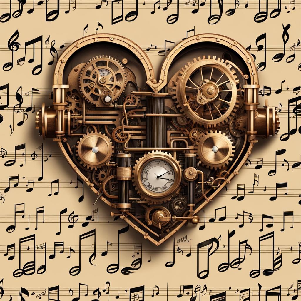 Steampunk Hearts Sing in Perfect Harmony