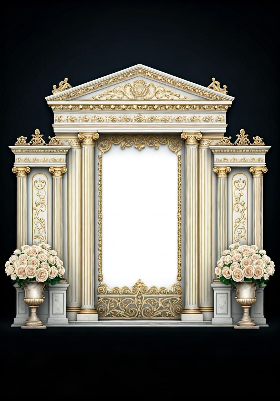 Luxurious Hasidic Title Page in Three-Dimensional Design