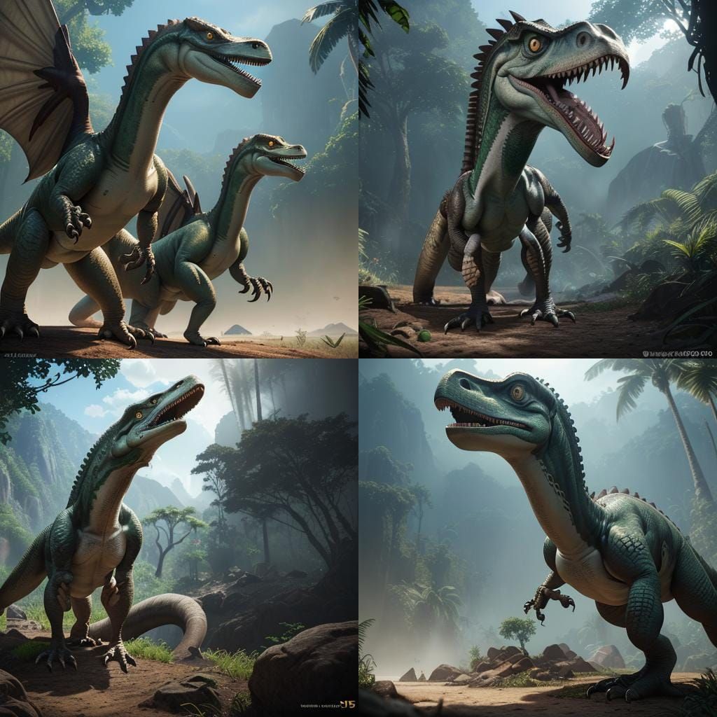 Epic 3D Dinosaur Masterpiece in Unreal Engine