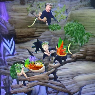 Celebrity Chefs Party in a Tropical Jungle