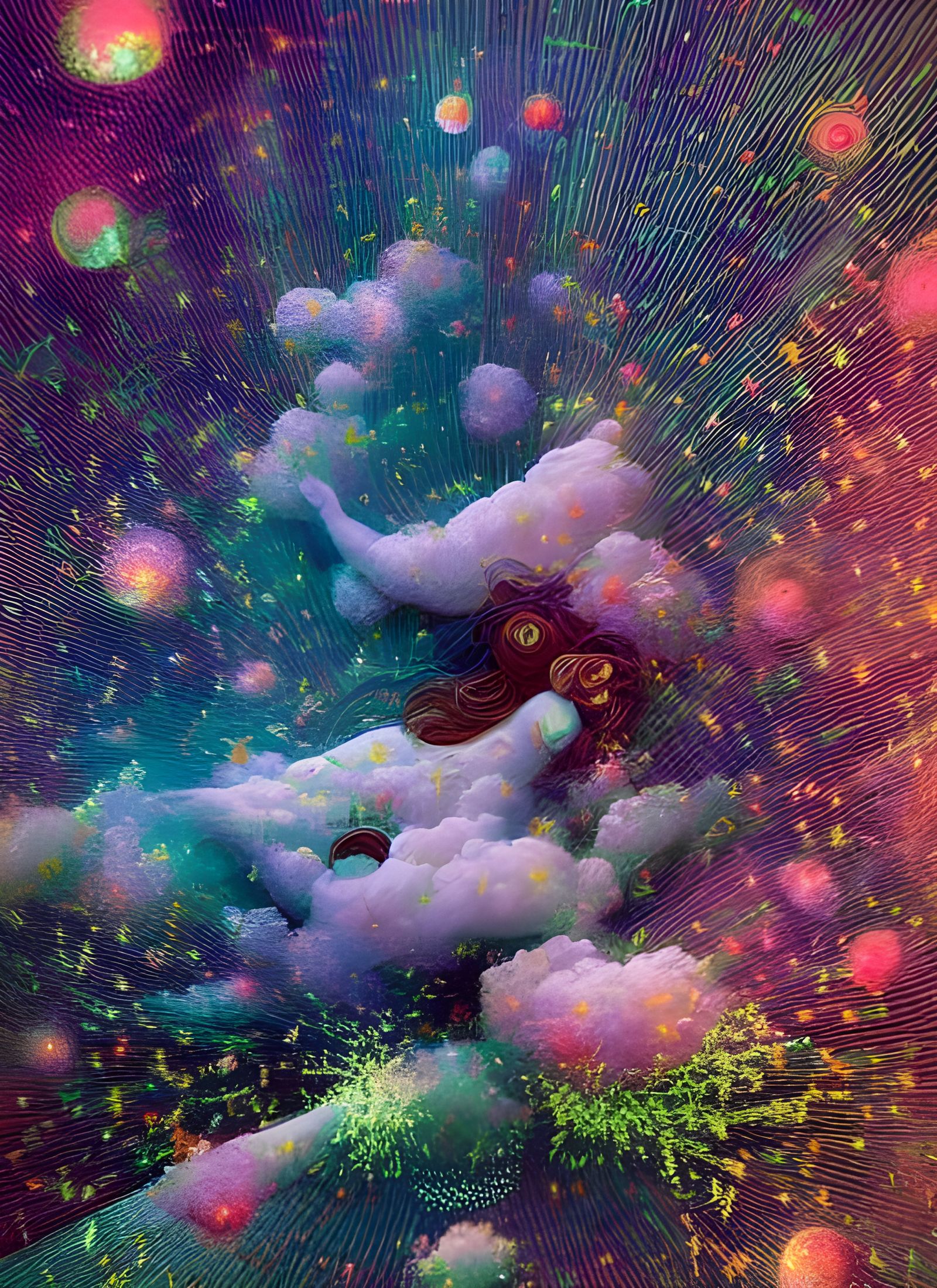 Vivid Dreamlike Scene in Magical Realism Style