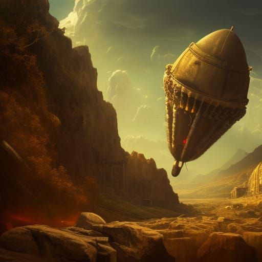 Epic Cinematic Explosion in Deep Colors