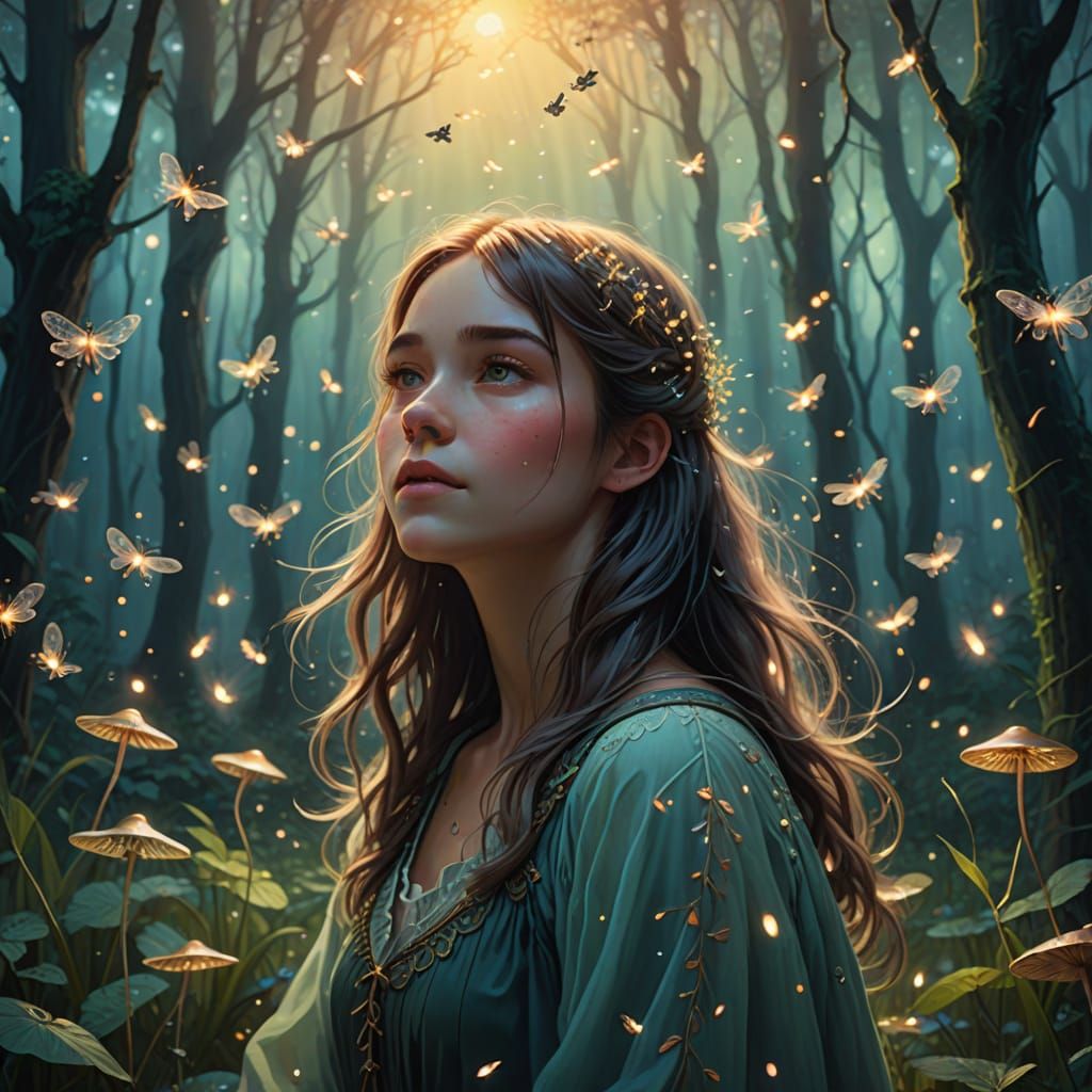 Whimsical Dreamscape in Soft Pastels