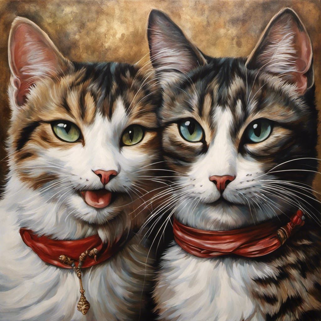 Happy Cats with a Modern Rustic Look