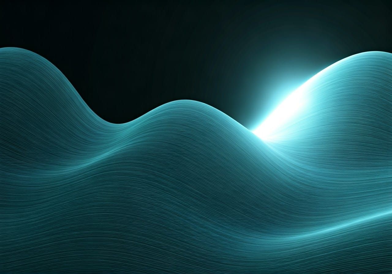 Surreal Sunbeam Illuminates a UV Wave