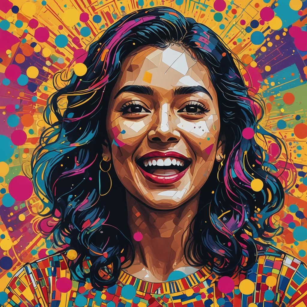 Mirabel Madrigal in Vibrant Pop Art Style