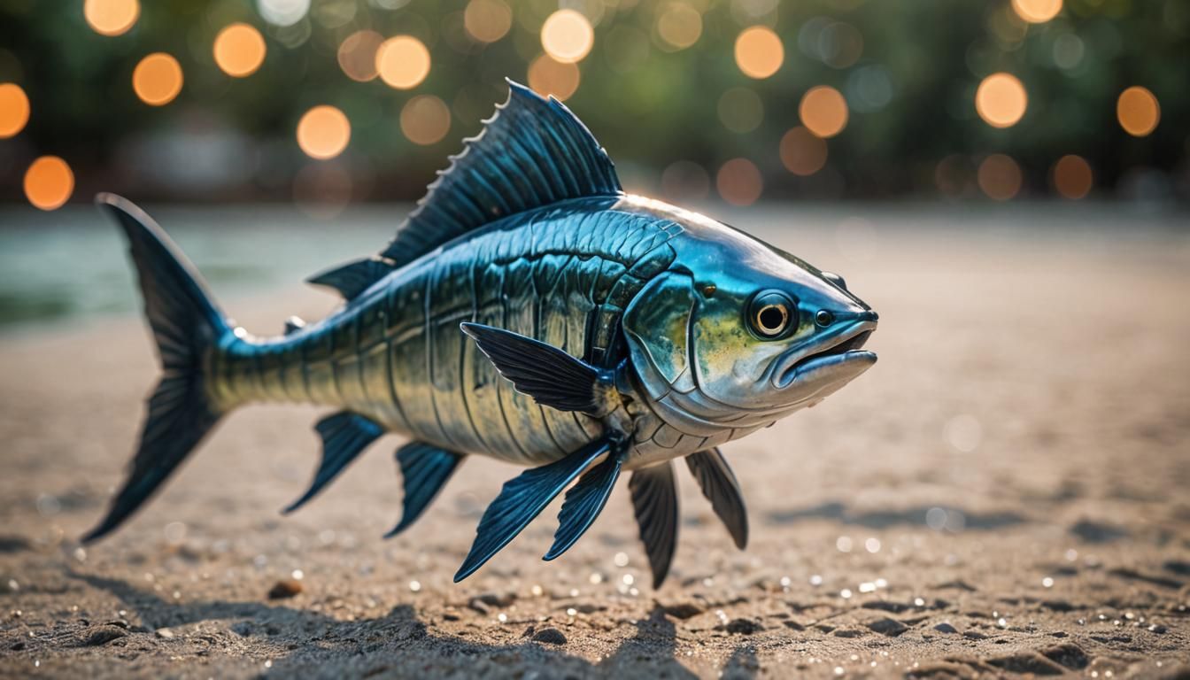 Portrait of a Sworfish in Professional Studio Lighting