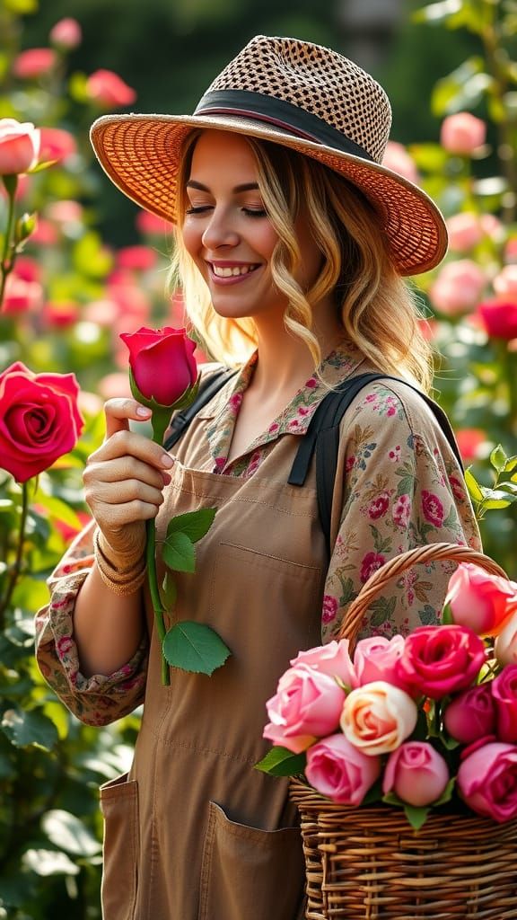 Serene Rose Garden Sanctuary in Vibrant Mid-Atlantic Style