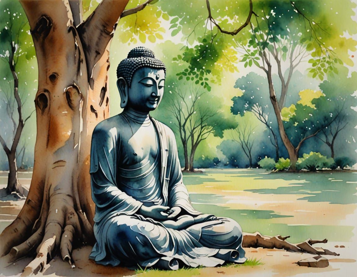 Young Buddha in Warm Daylight