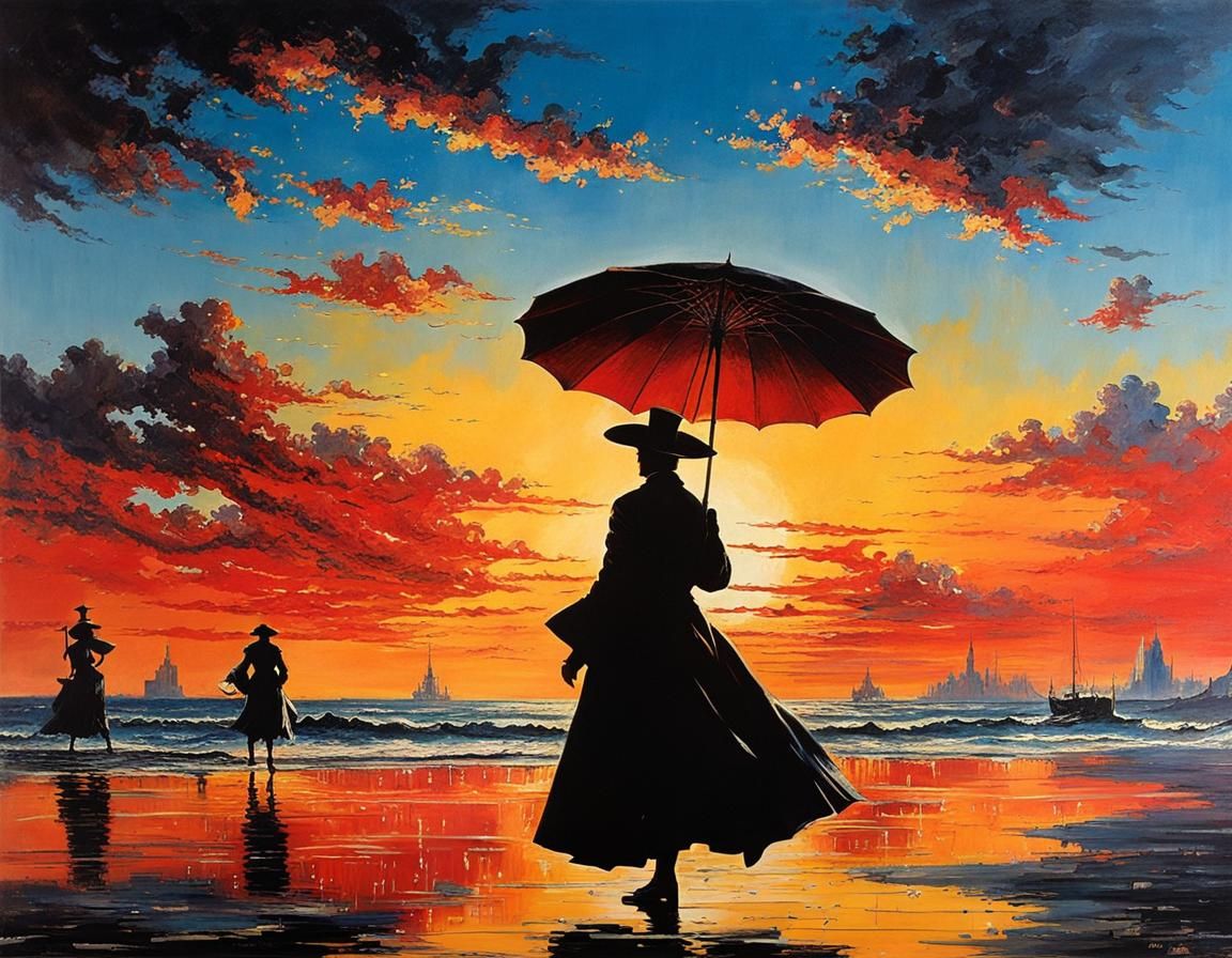 Surreal Matador Dances Under Starry Night Sky