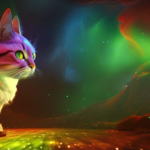 Mythic Cat Within Celestial Vault