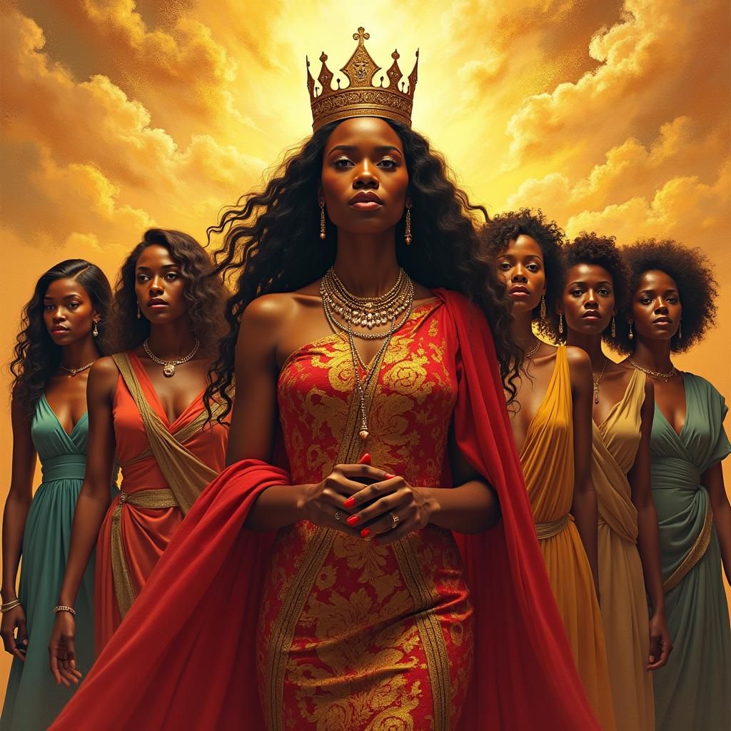 Empowered African Queens Unite in Regal Splendor