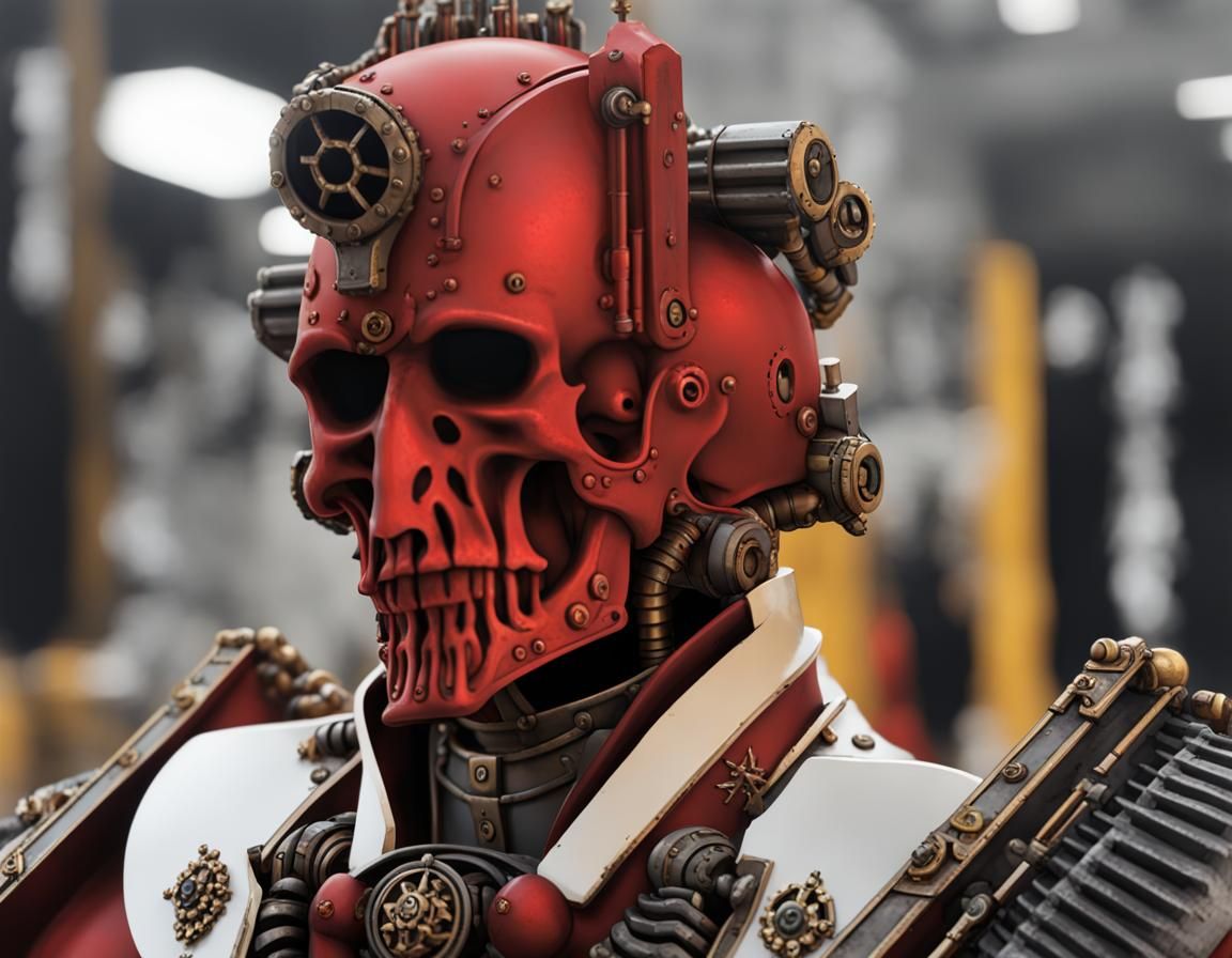 Warhammer 40K Mechanicus Magos in Adeptus Mechanicus Armor