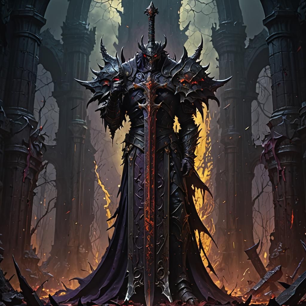 A Monstrous Great Sword of Dark Fantasy