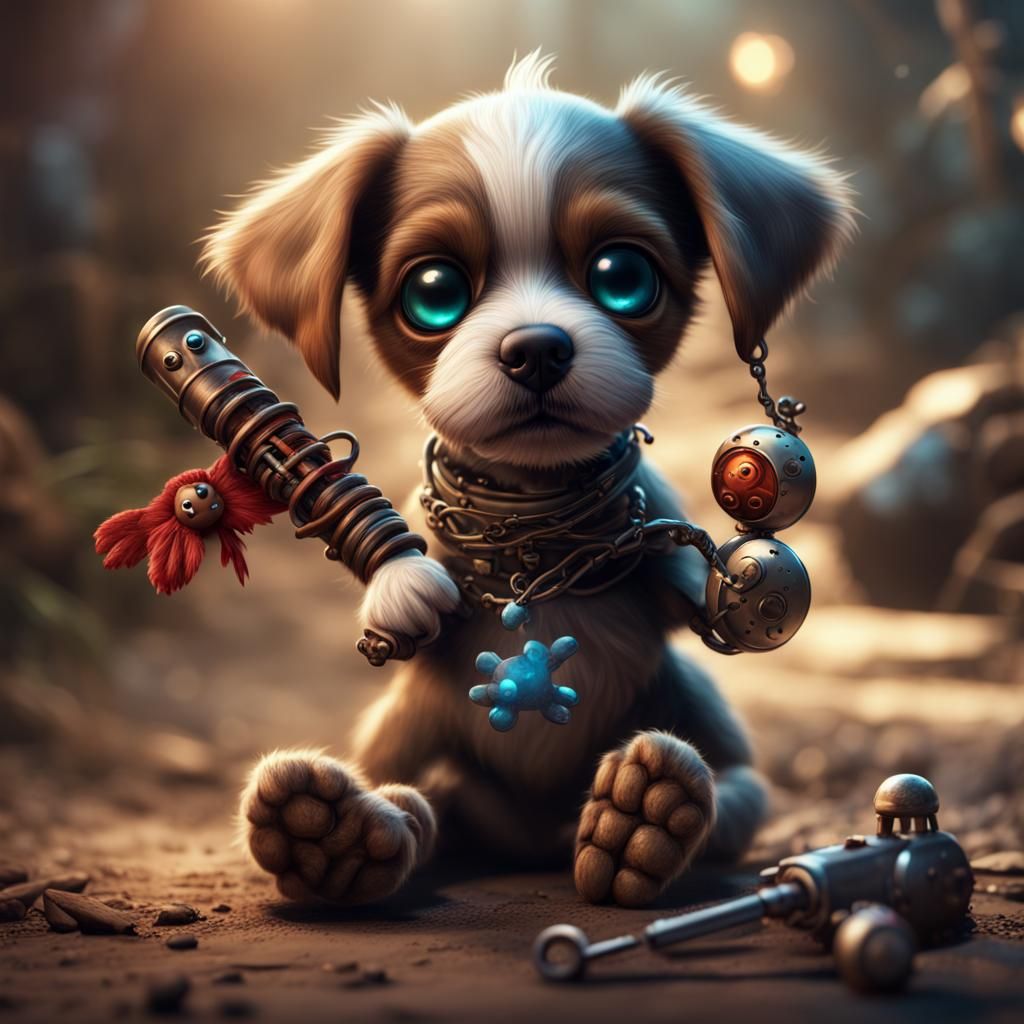 Magical Puppy Conjures Mystery with Voodoo Toy