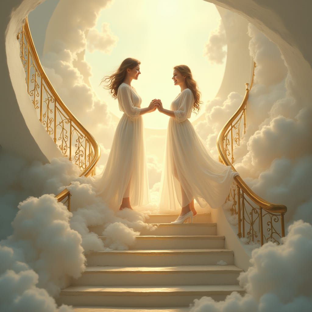 Celestial Family Reunion in Soft Focus