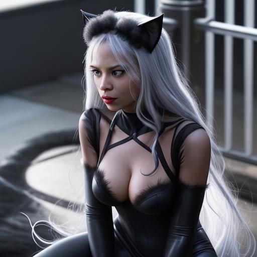 Sleek Black Catwoman