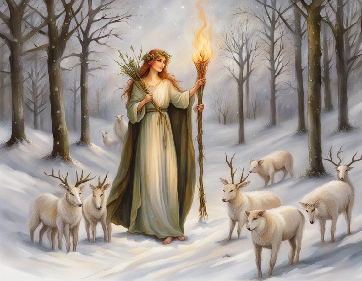 Celebrating Imbolc Sabat with Vibrant Colors