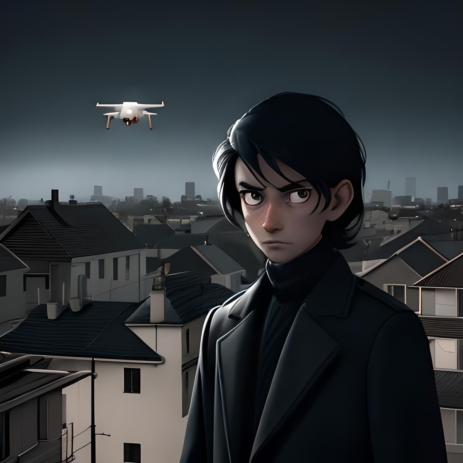 Drone Surveillance in Hyperrealistic Detail