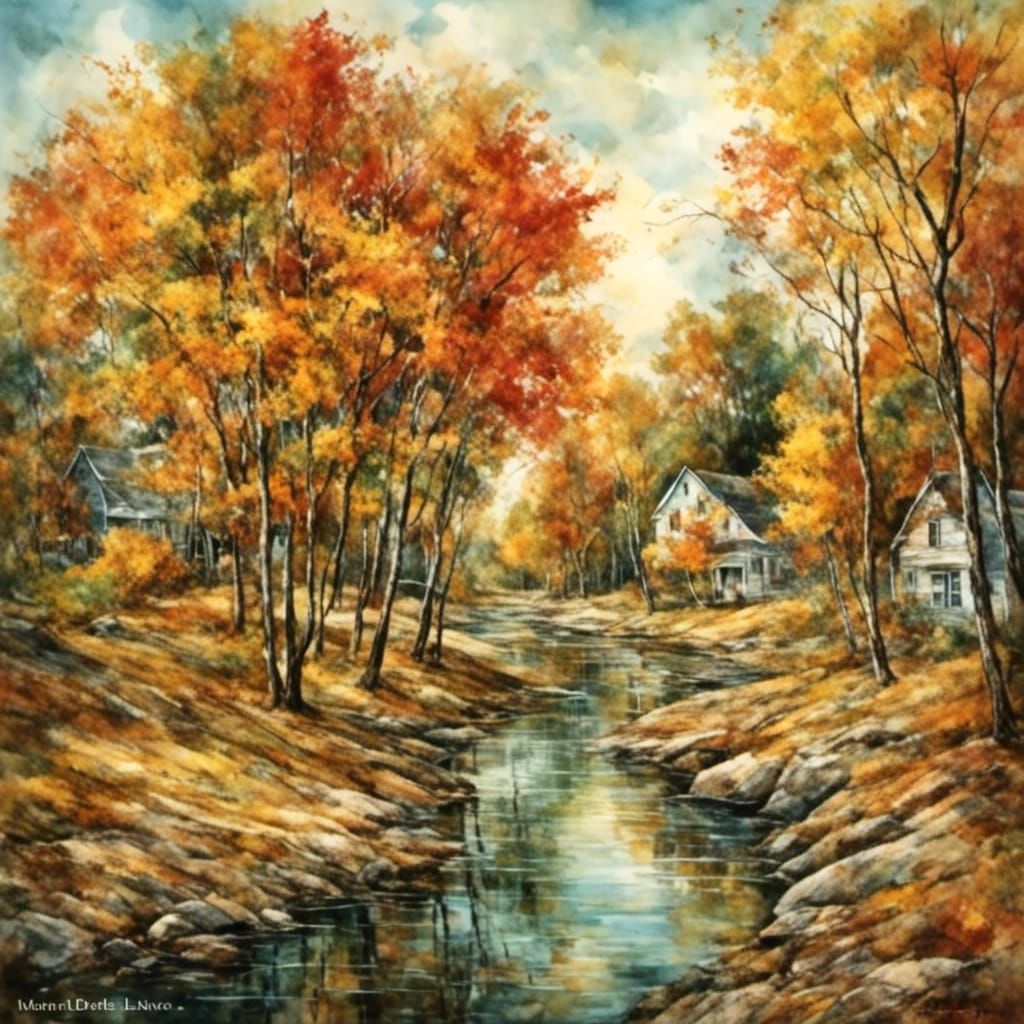 Fallen Autumn Leaves in Vibrant Colors