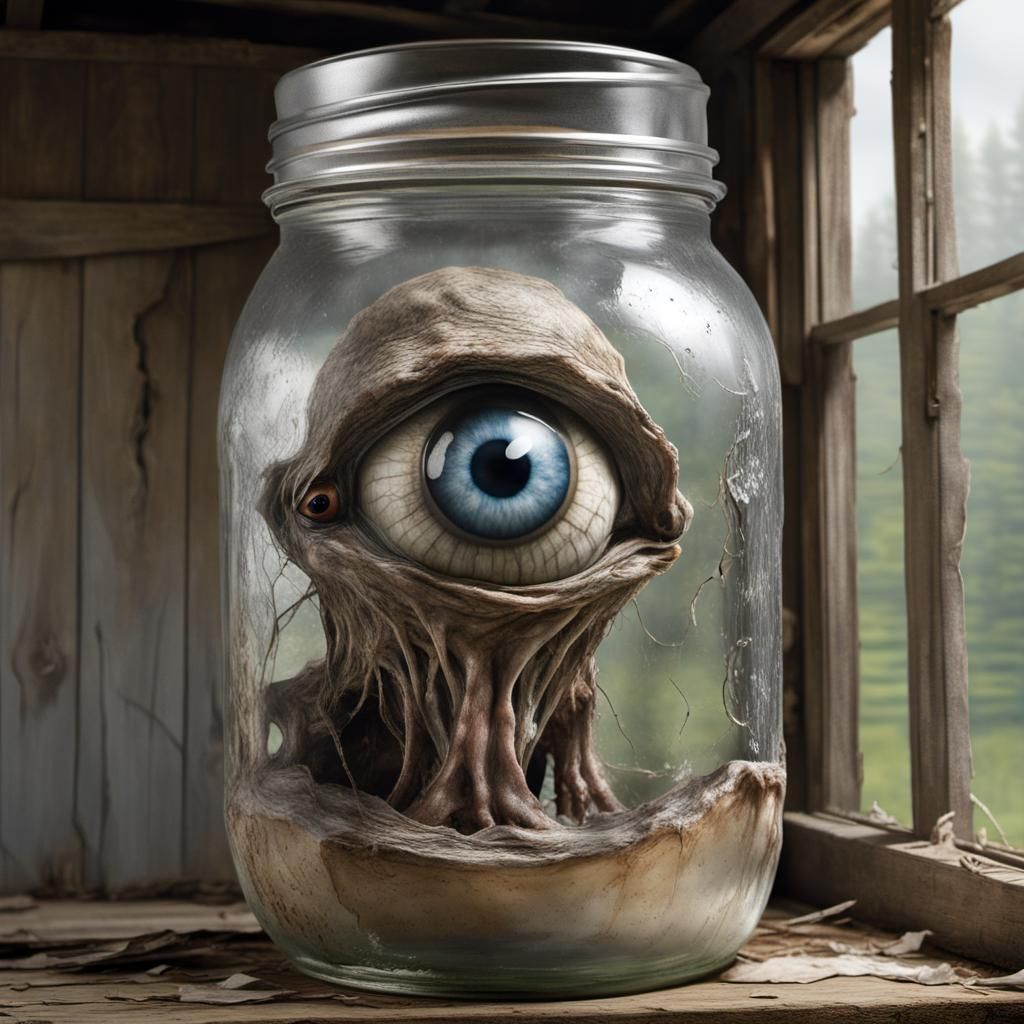 Ethereal Eyeballs Haunt a Weary Appalachian Outdoorsman