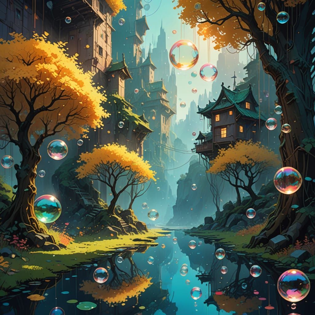 Ethereal Delights in a Golden Landscape