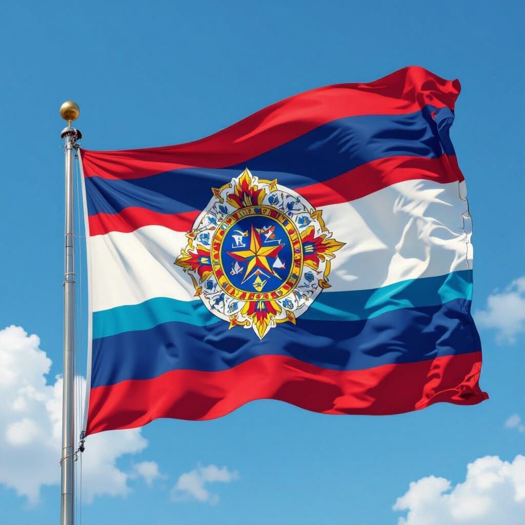 Anime-Inspired Flag of the Republic of Borinquen