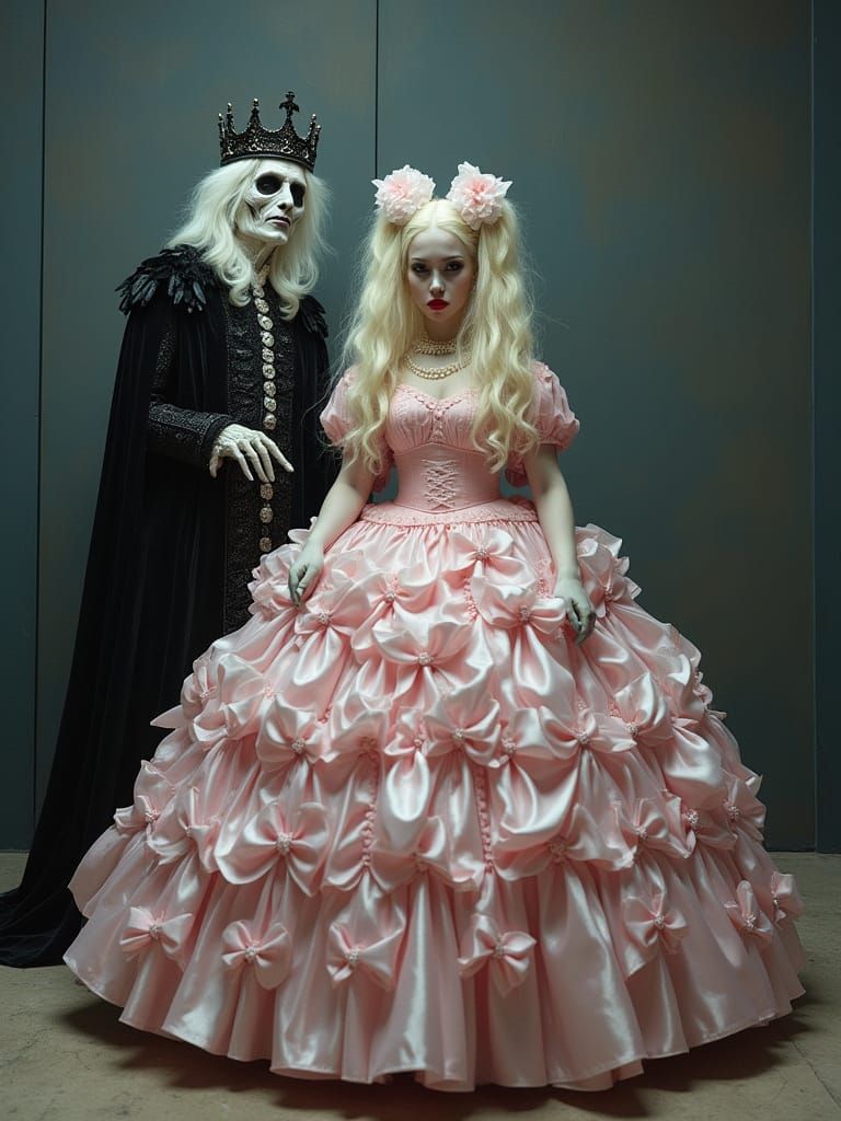 Ethereal Ghost King Confronts Trapped Bride in Dreamlike Sur...