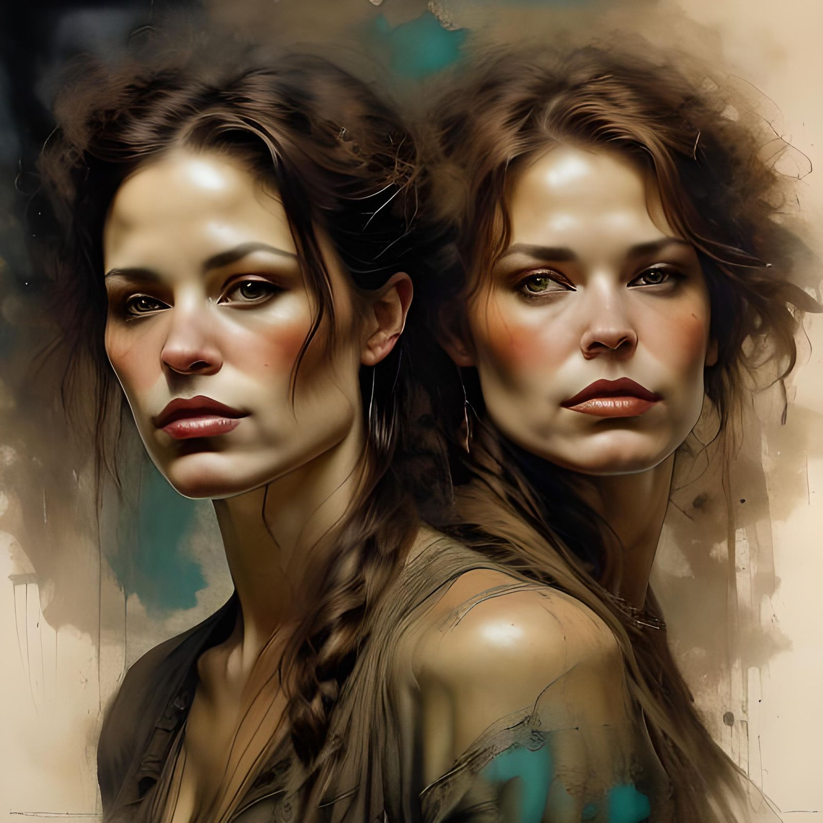 Elegant Western Woman in Rustic Barn