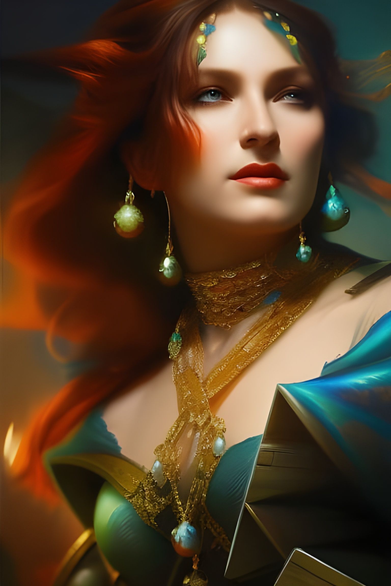 Swedish Woman Portrait in Academic Art Style