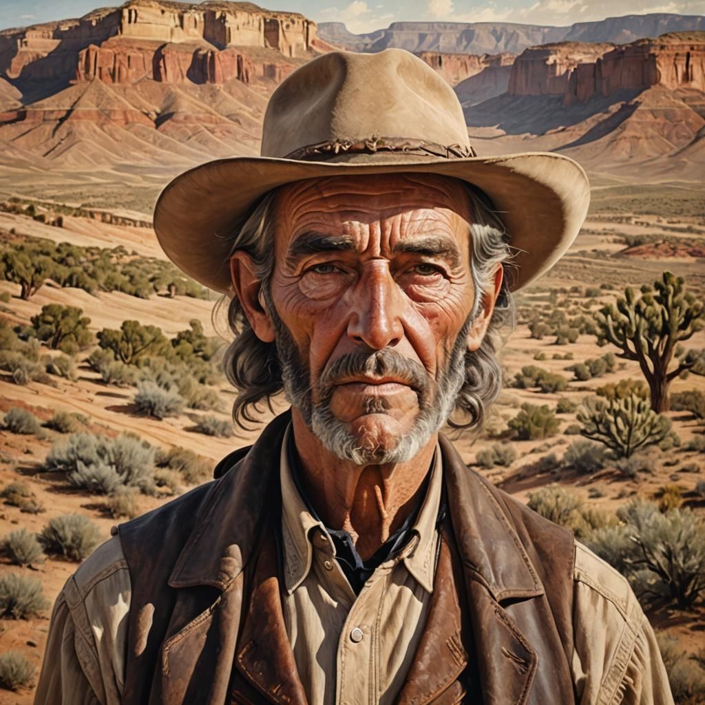 Historical Western Portrait of an American Gentleman