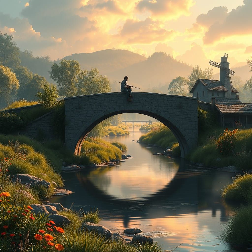 Enchanted Countryside Escape with a Fisherman