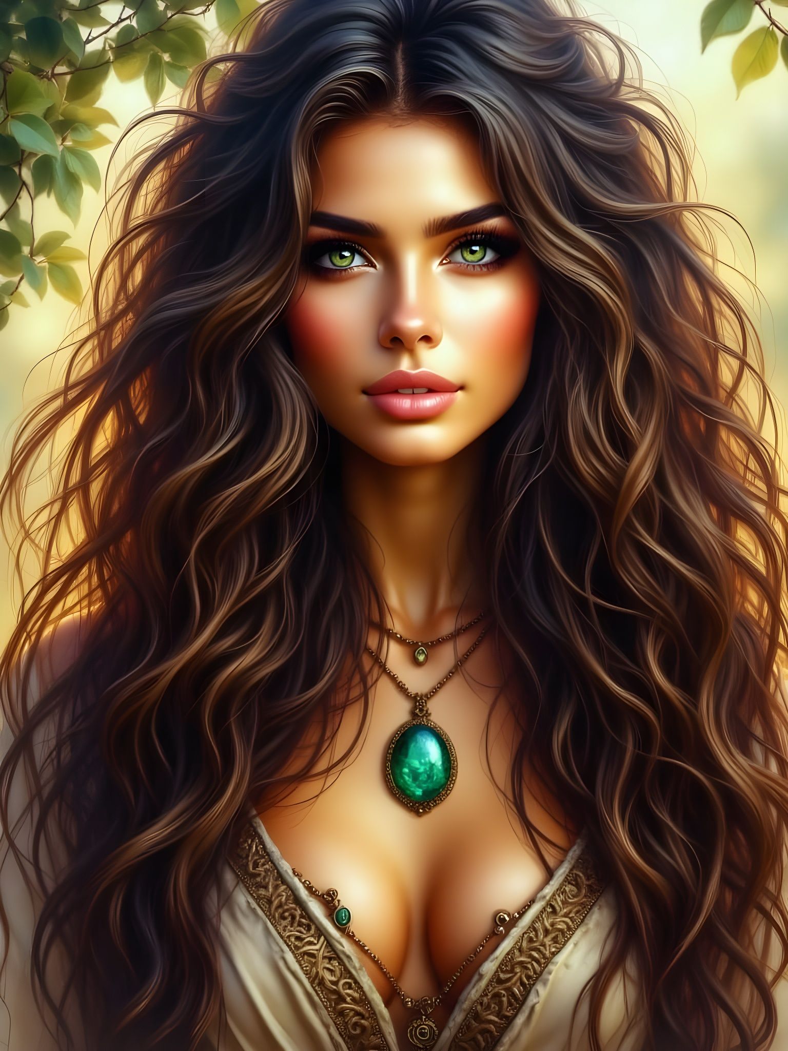 Goddess of the Harvest in Ethereal Fantasy Portrait