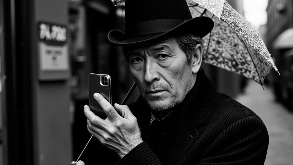 Formal Gentleman Captured in High-Contrast Portrait