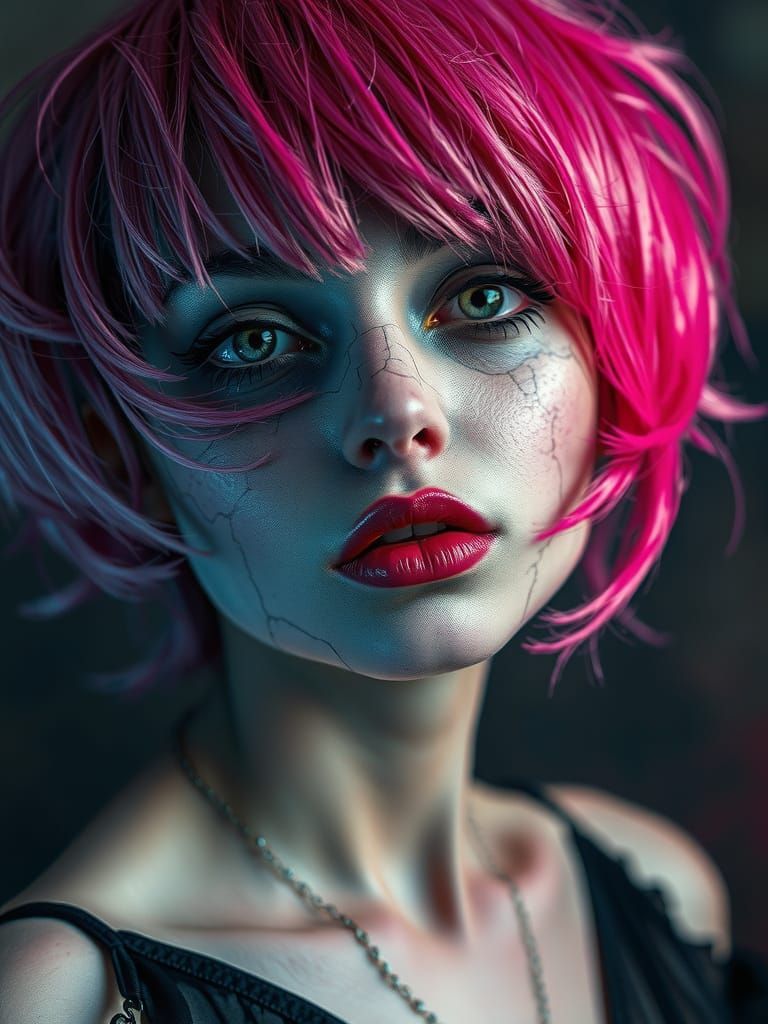 Gothic Surreal Portrait of a Young Woman