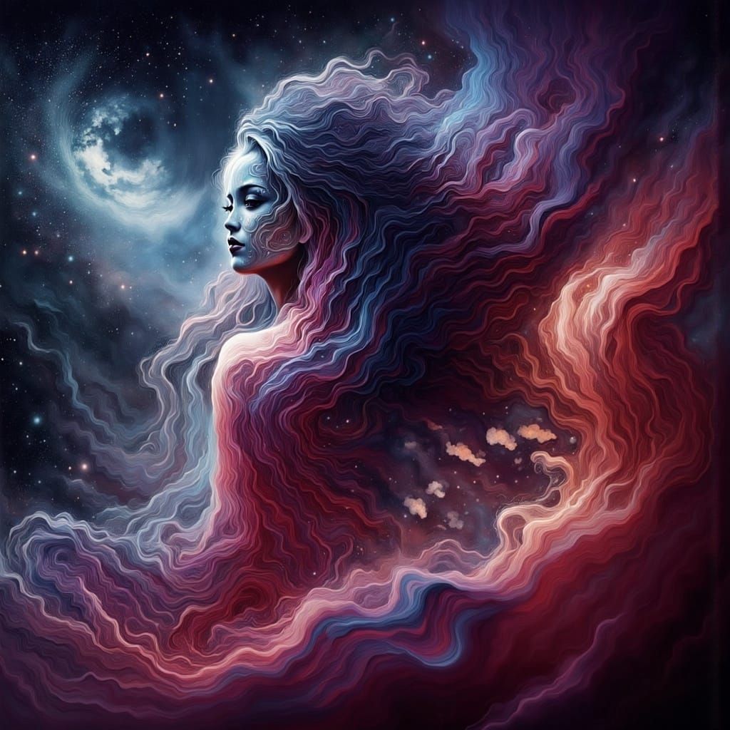 Ethereal Otherworldly Art With Ghostly Figures