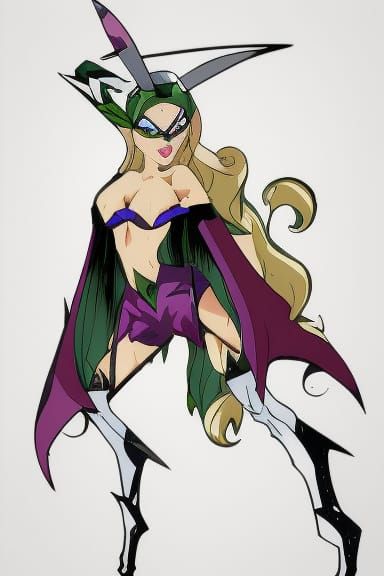 Amanda Bynes as Dark Queen in Anime Cel Shading Style