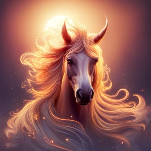 Glowing Pegasus Unleashes Cosmic Energy in Vivid Colors