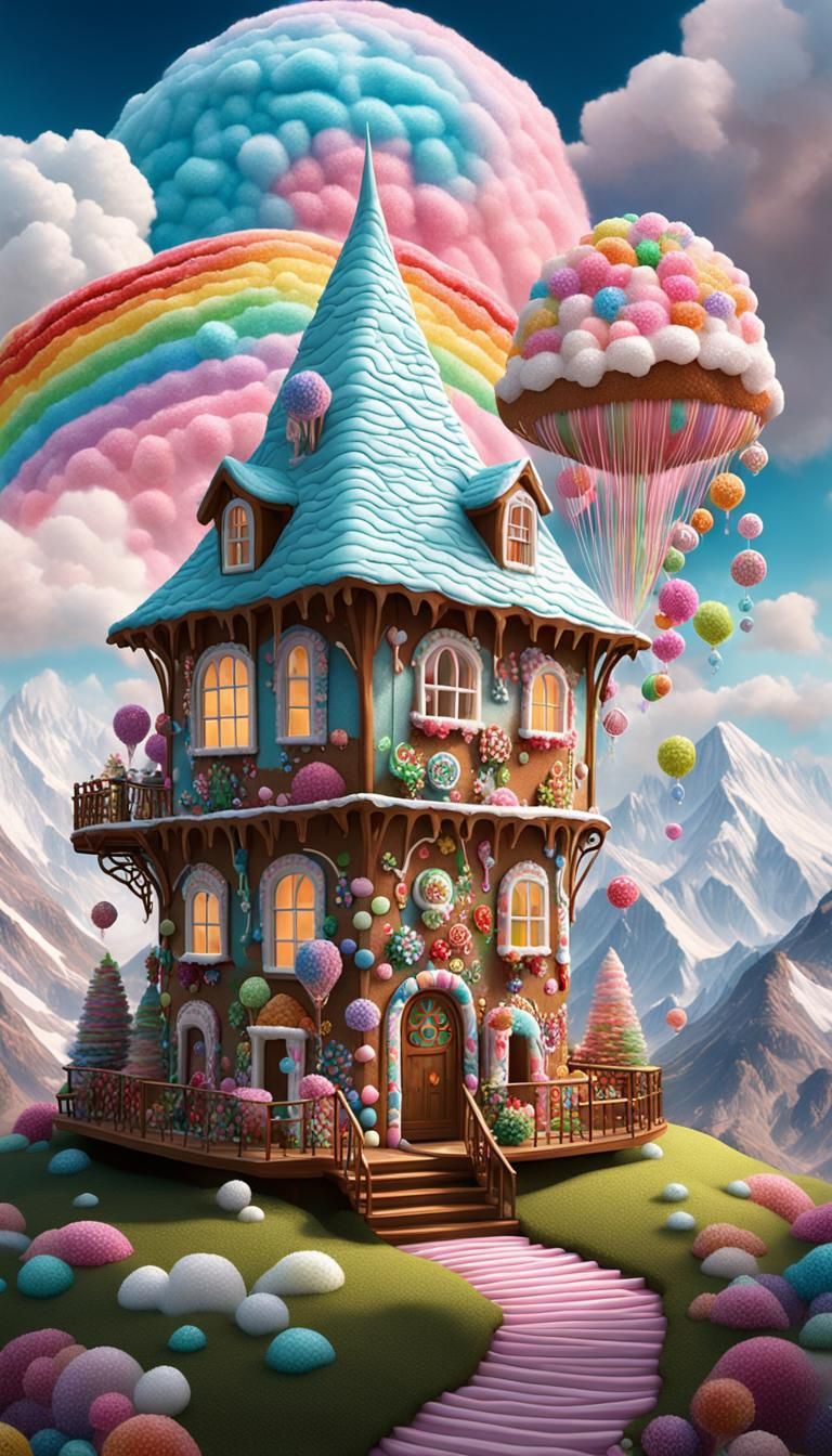 Fantastical Candy Kingdom in Whimsical Film Still