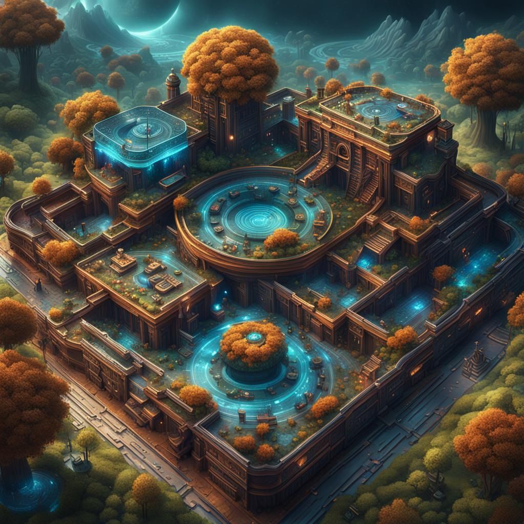 Cryptography Meets Play in Surreal Digital Playground