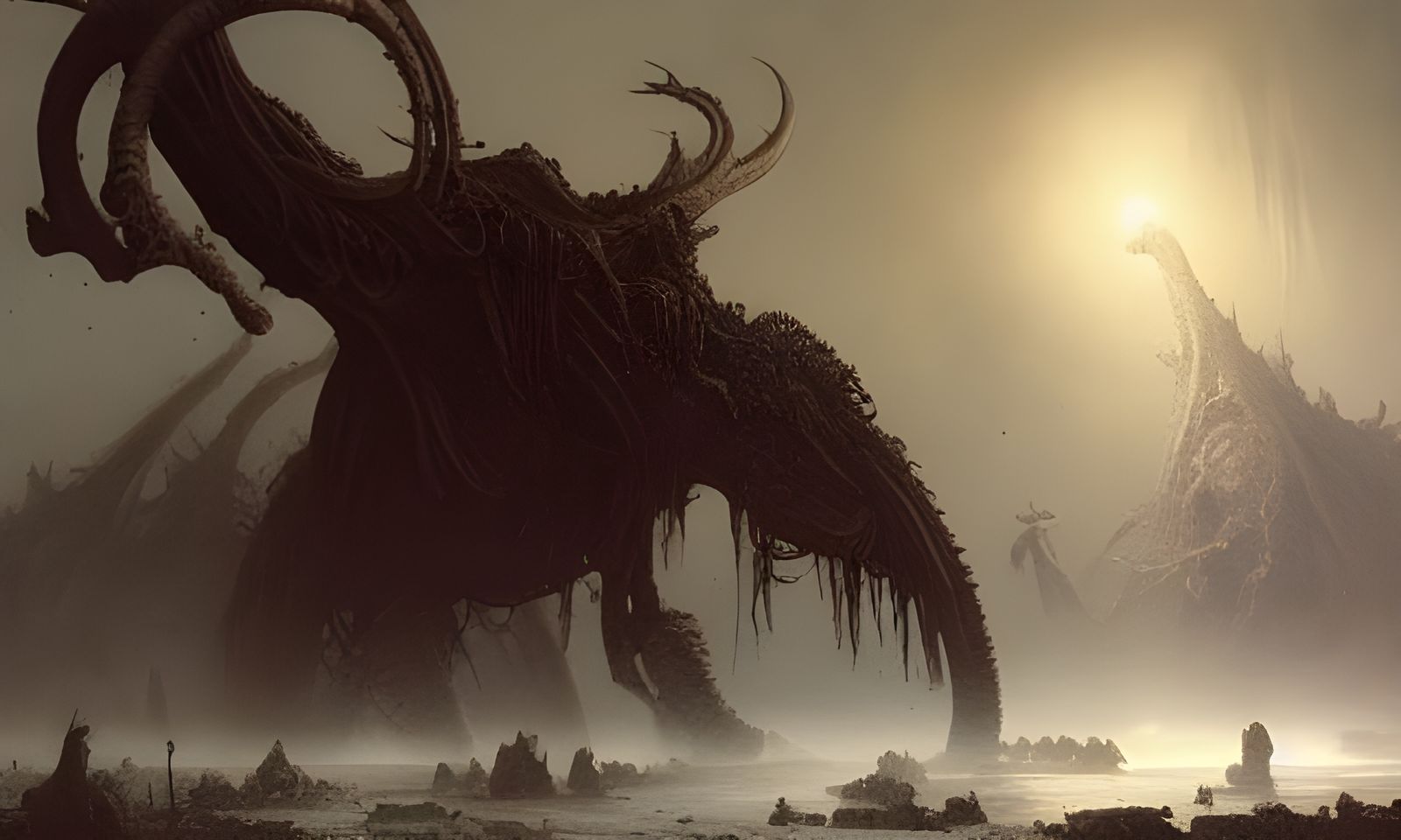 Cyberpunk Horror Beast Unleashes Terror on Swampy Battlegrou...