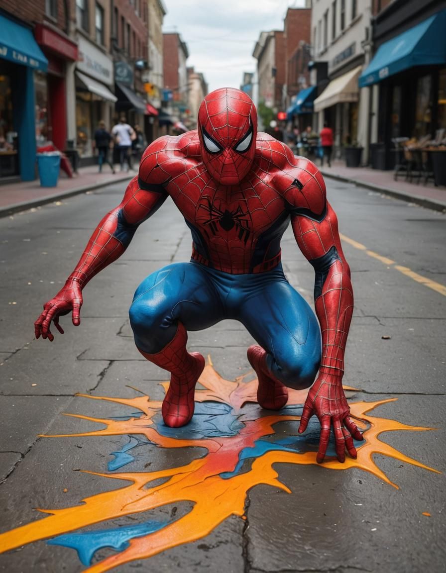Graffiti Marvel: 3D Spider-Man Street Art