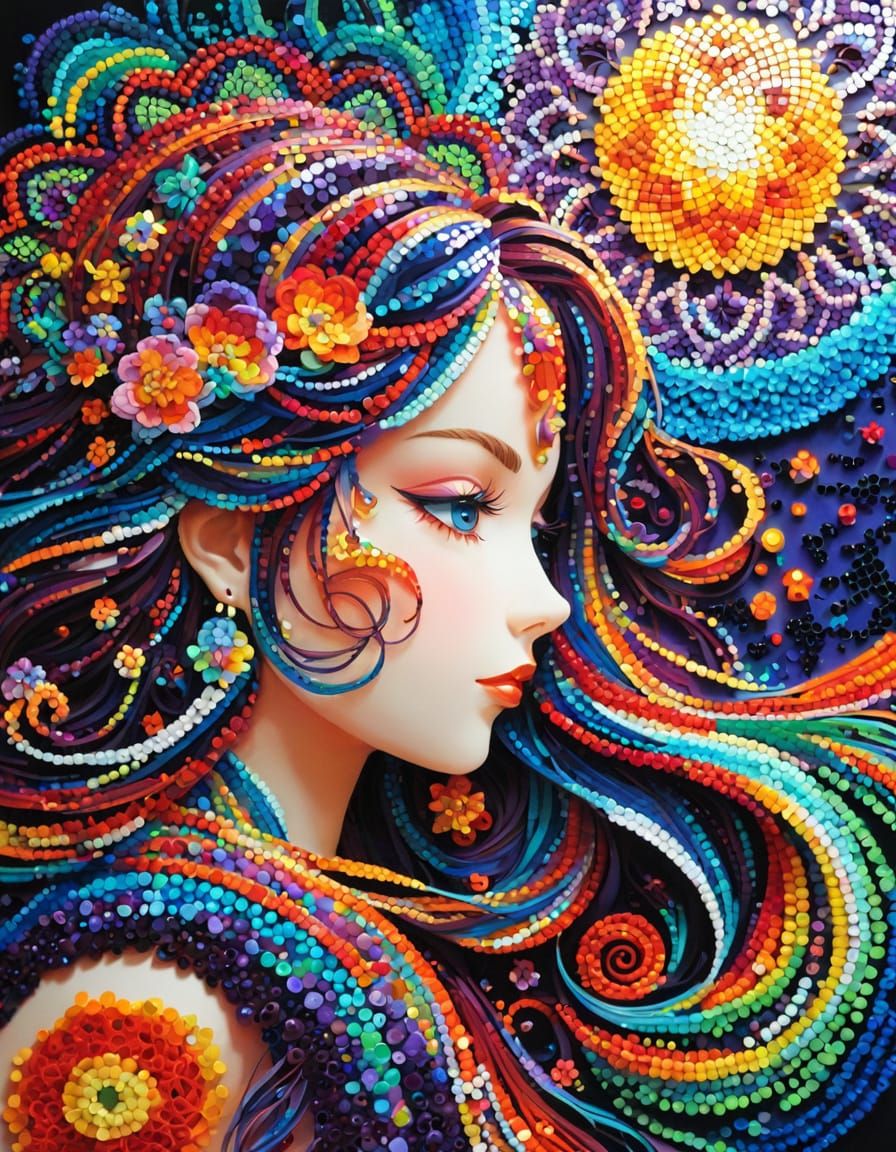 perler bead mosaic art