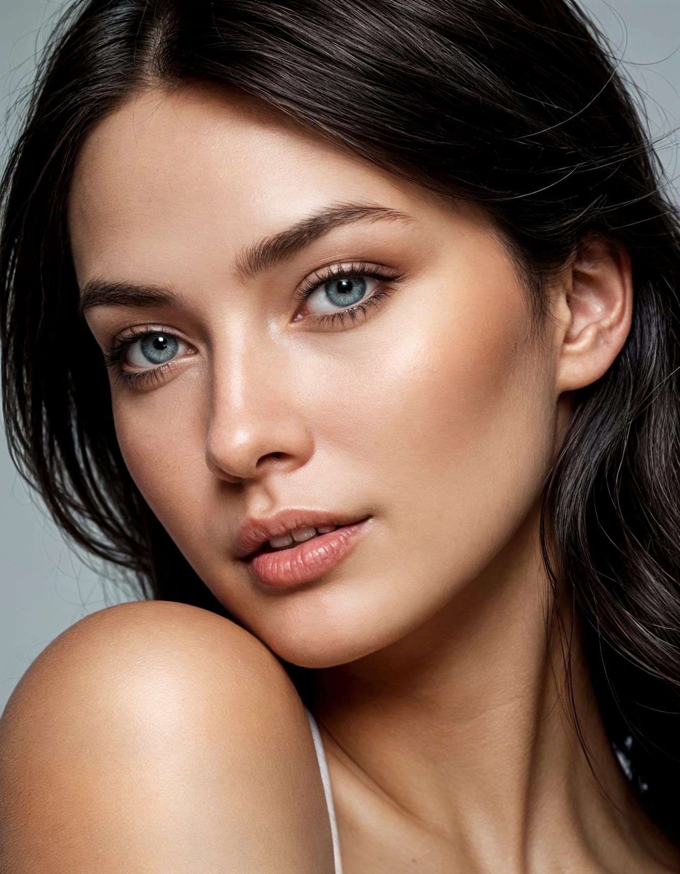 Ultra-Realistic Portrait of a Beautiful Woman in Photorealis...