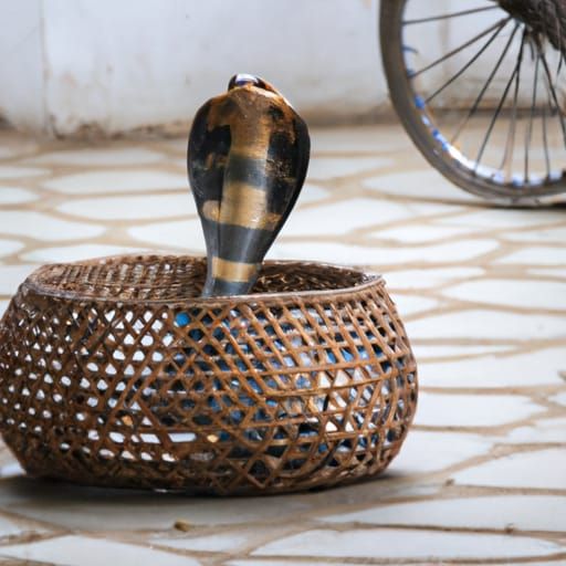 King Cobra in Coiled Battle Stance